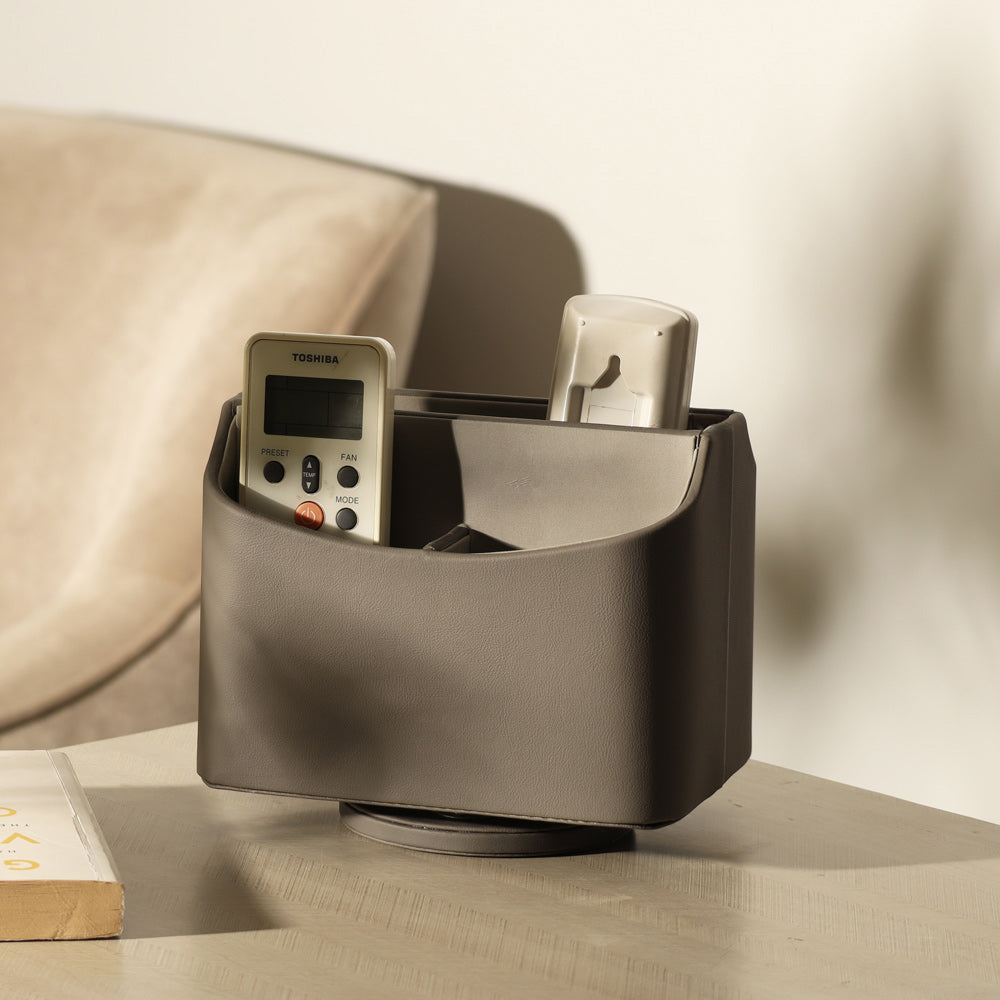 Rotating Remote Holder - Pewter Grey