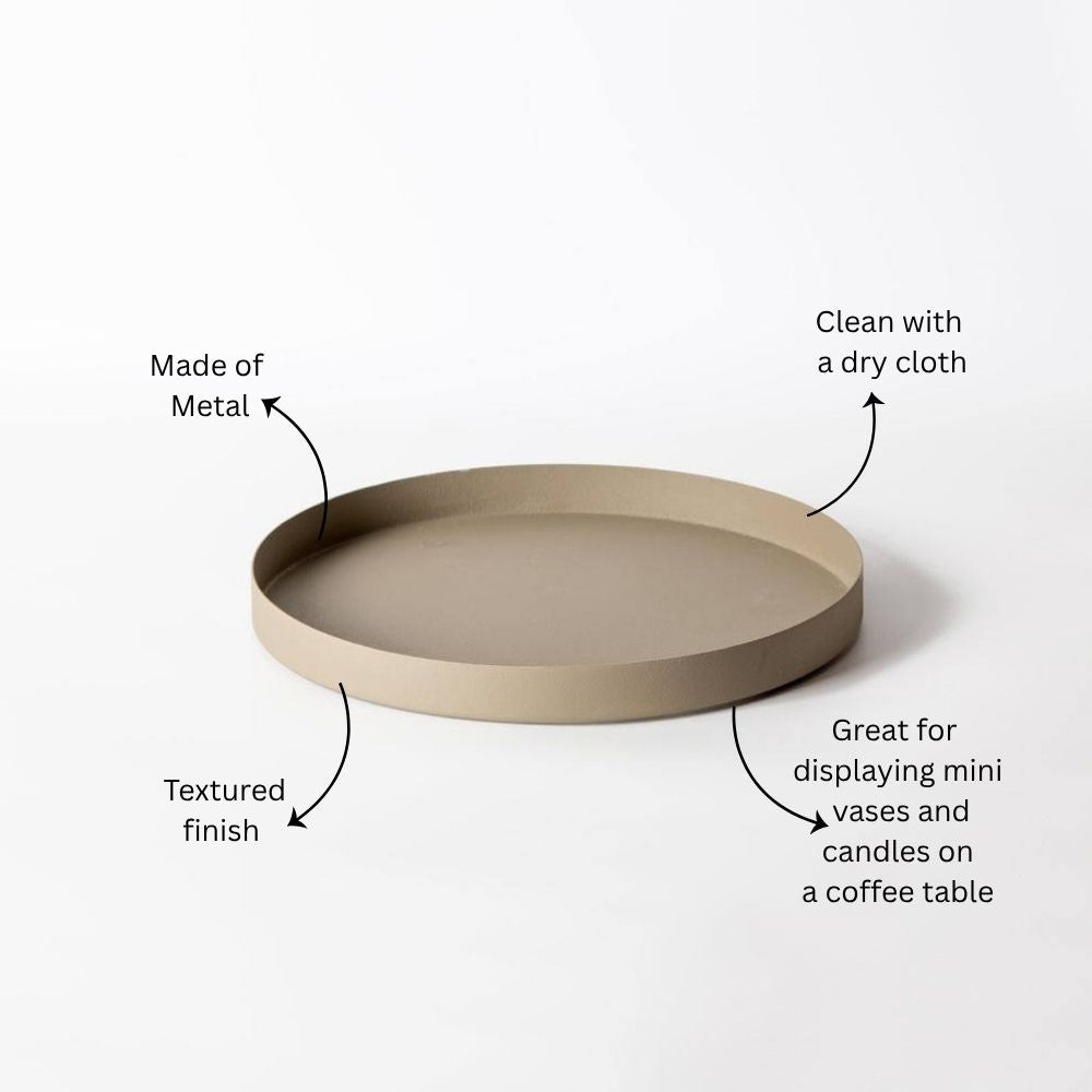 Rotem Textured Tray - Brown