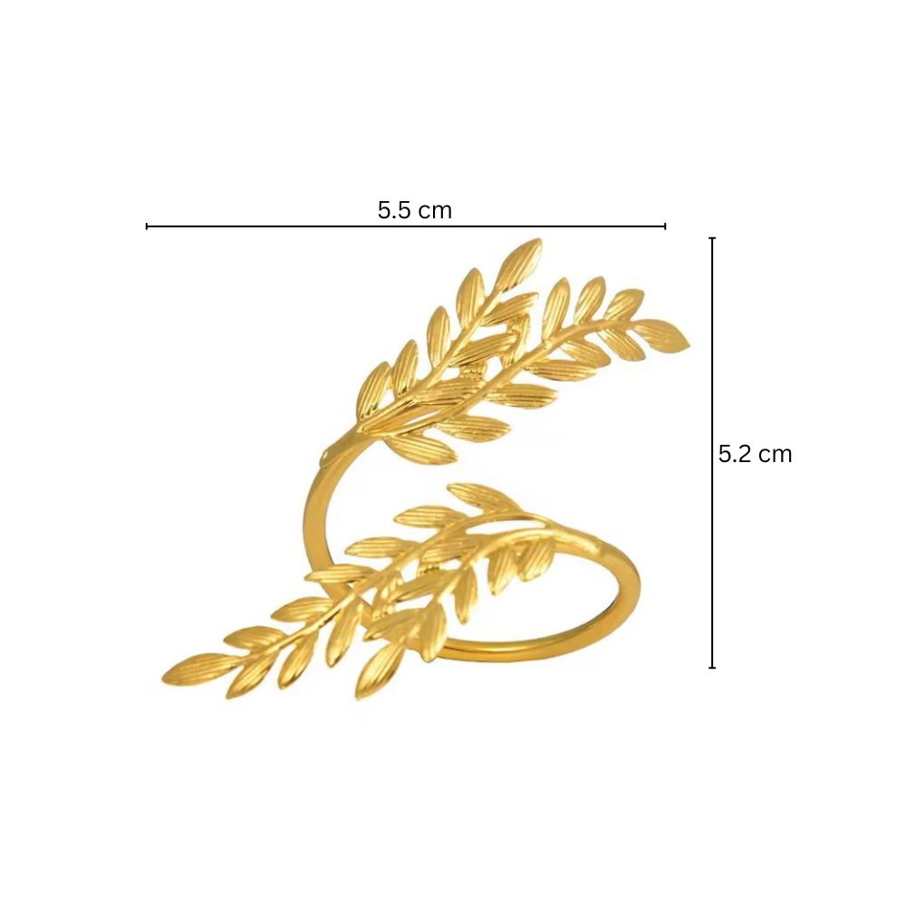 Rowan Metal Napkin Rings, Set of 6 - Gold