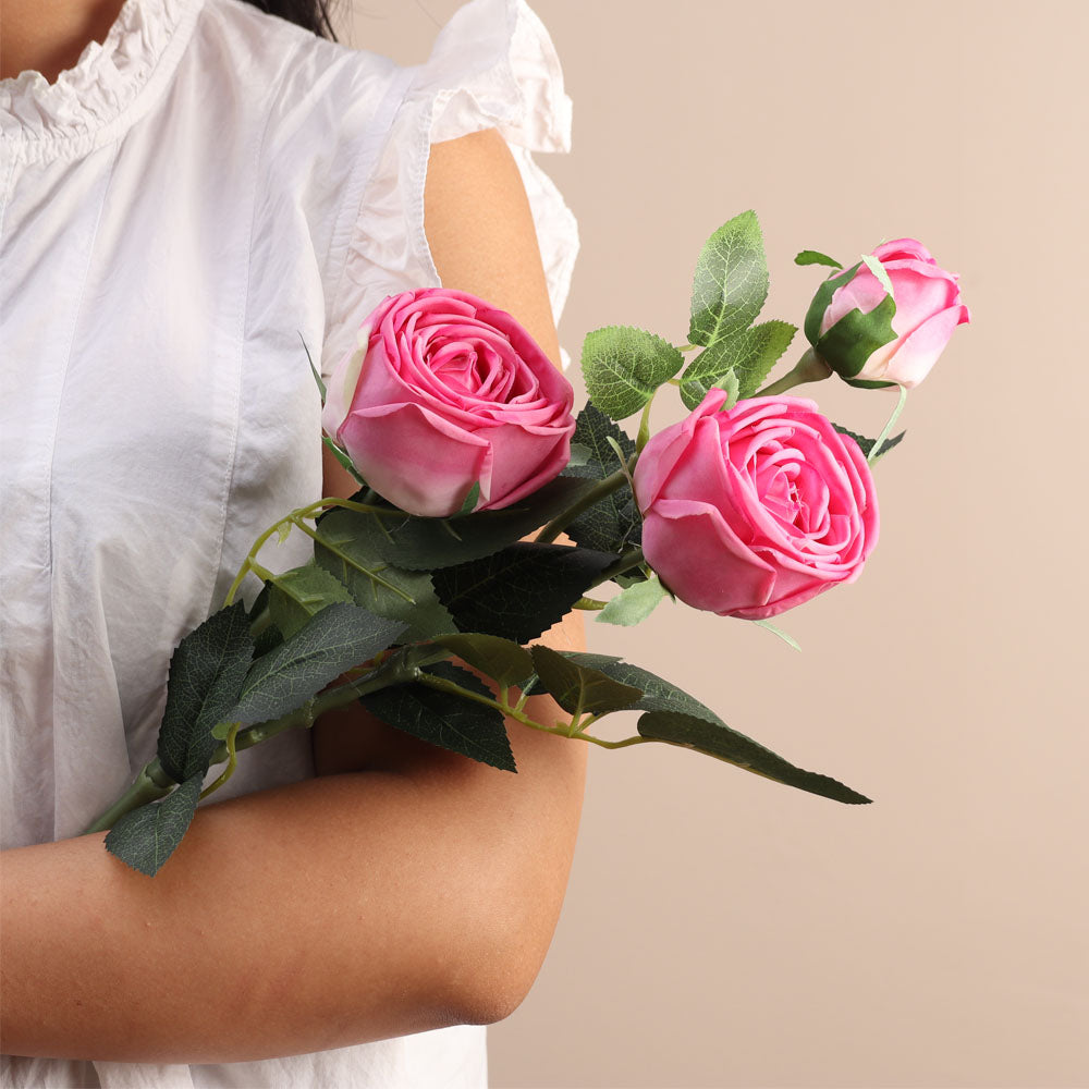Royal Rose Faux Stem - Dark Pink