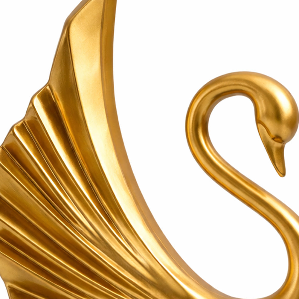 Royal Swan Sculpture Small - Bright Gold