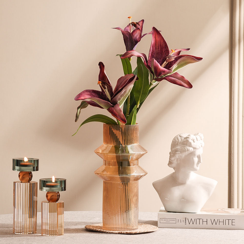 Royal Lily Faux Stem - Royal Purple