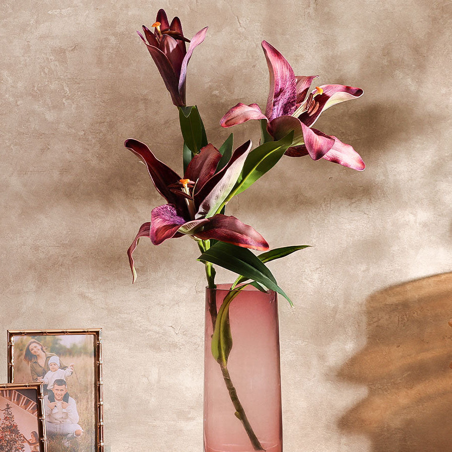 Royal Lily Faux Stem - Royal Purple