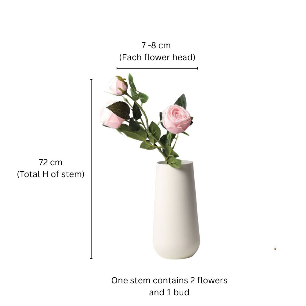 Royal Rose Faux Stem - Blush Pink
