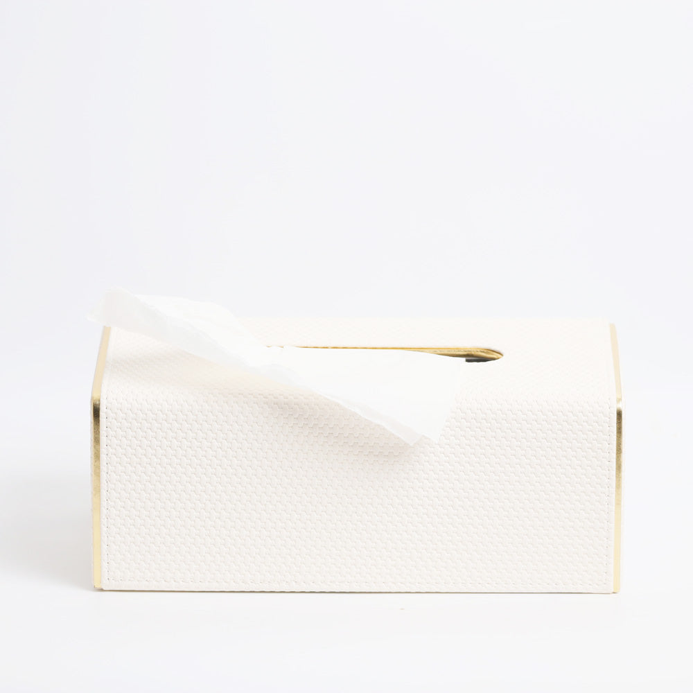 Ruben Tissue Box Holder - Ivory