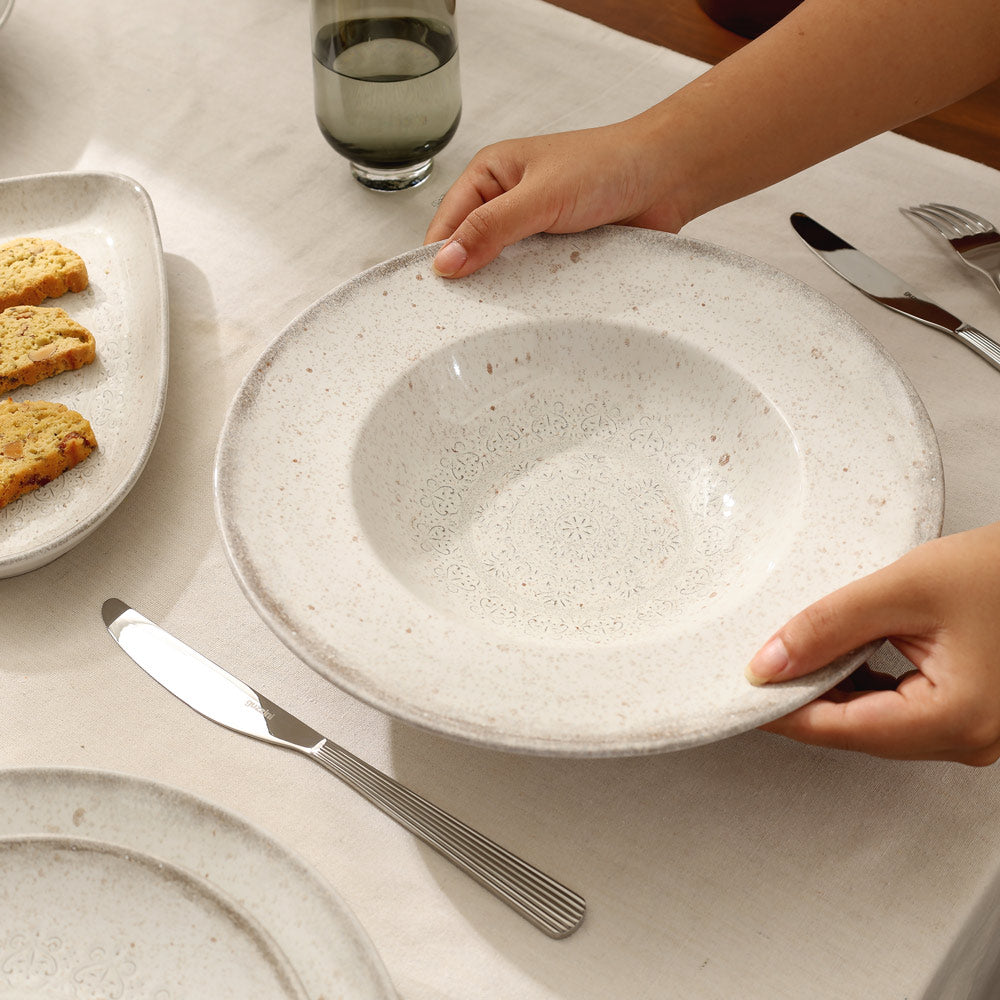 Rubio Pasta Plate - Vintage Beige