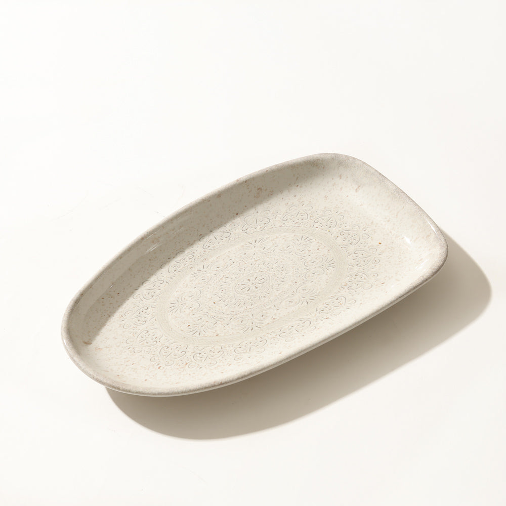 Rubio Serving Platter - Vintage Beige