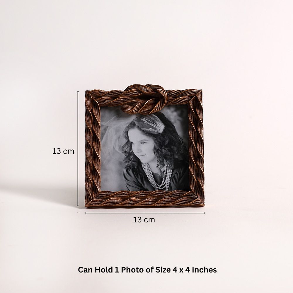 Sailor Knot Photo Frame Square - Bronze