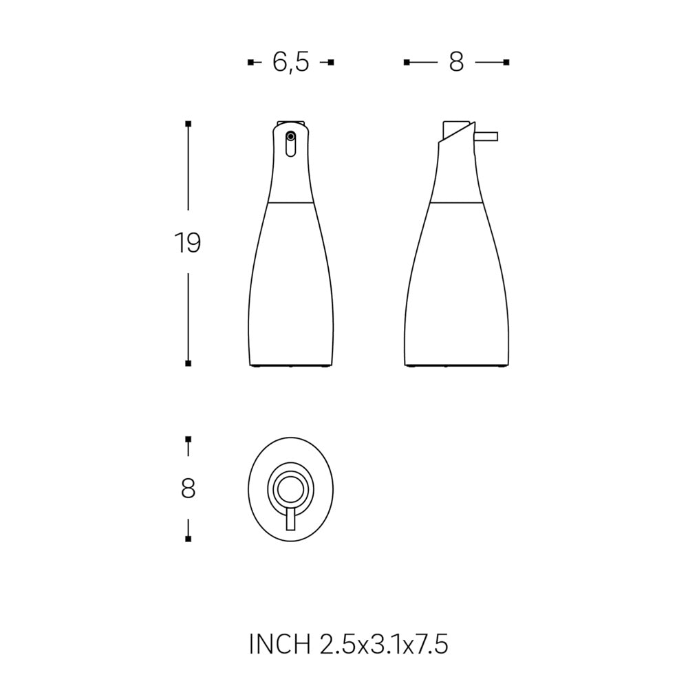Saku Soap Dispenser - Grey