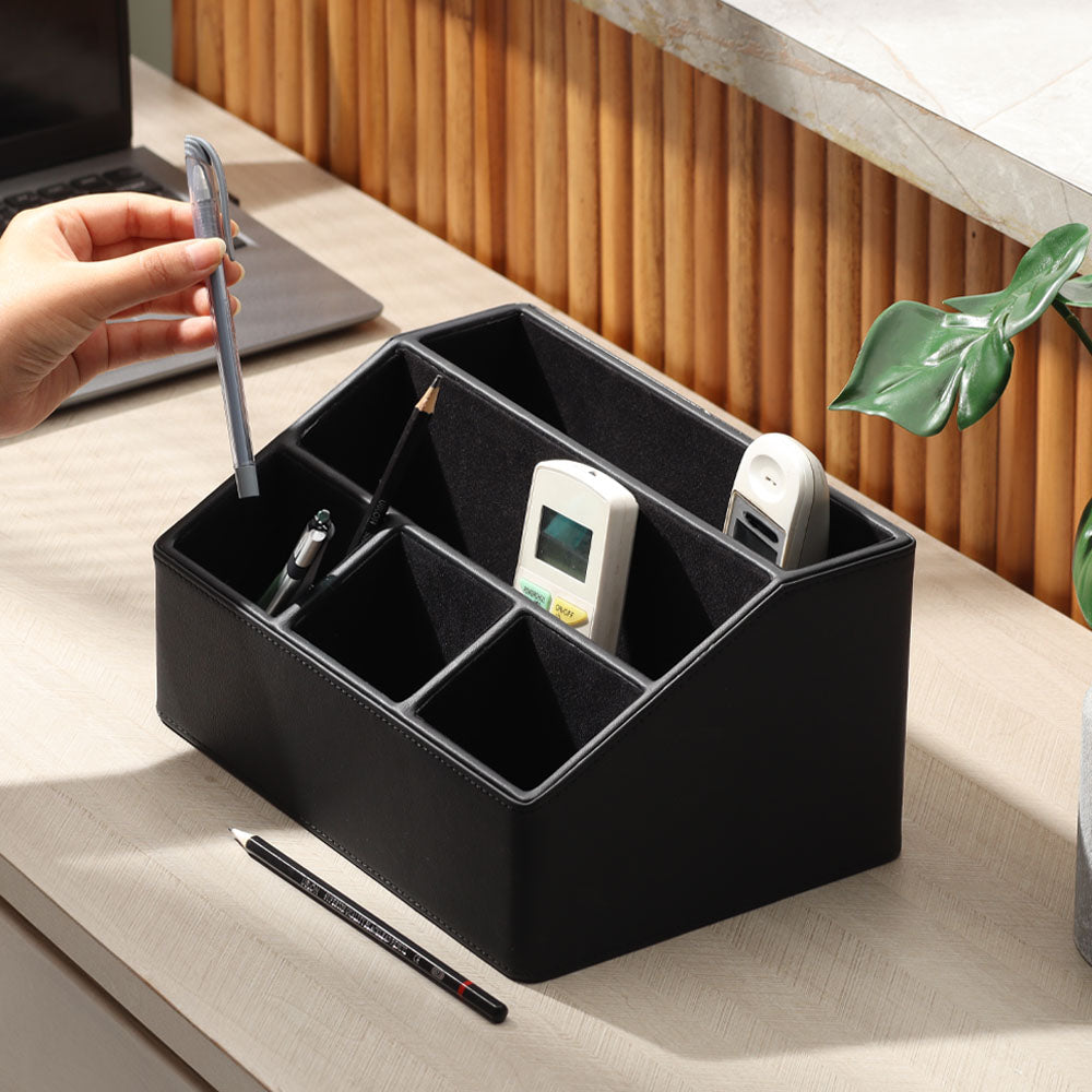 Salle Desk Organiser - Jet Black