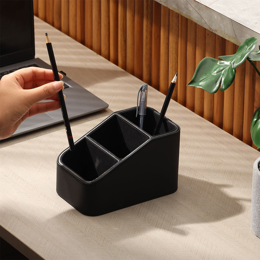 Trio Desk Organiser -  Black