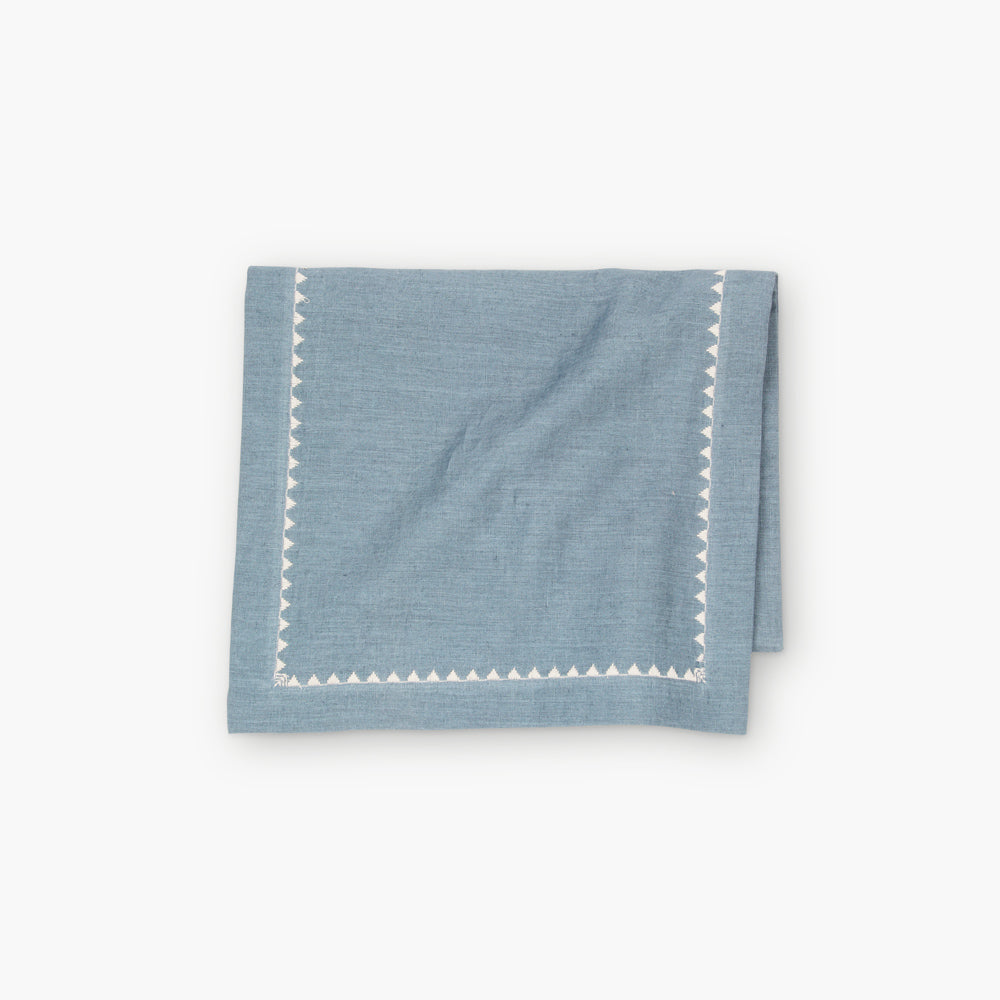 Mirage Linen Table Runner - Azure