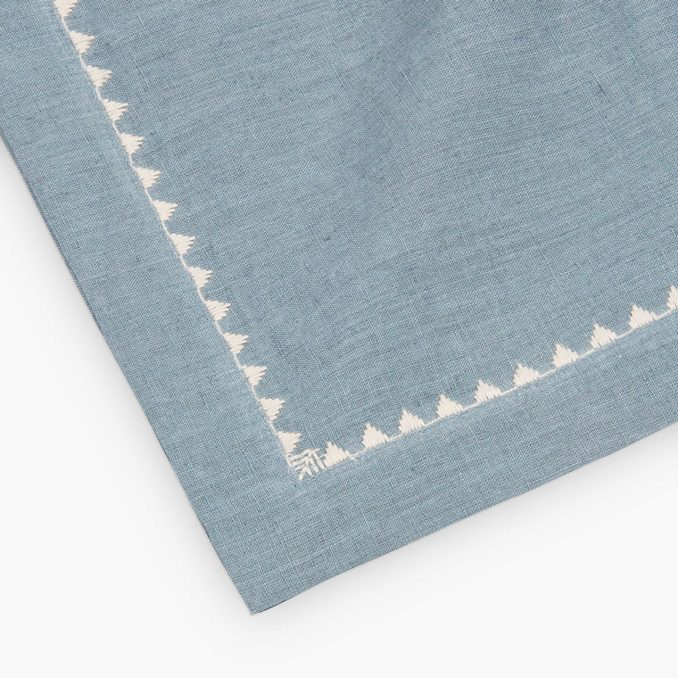 Mirage Linen Table Runner - Azure