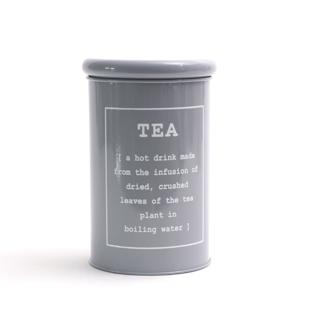 Sando Metal Tea Storage Jar - Grey