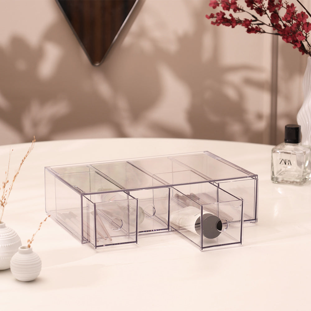 Sans 4-drawer Organiser Large - Clear