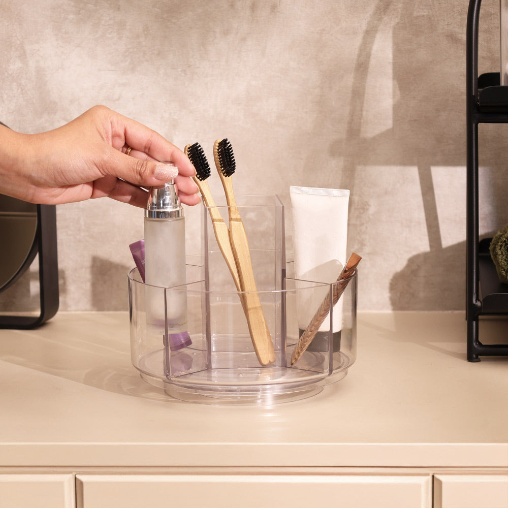 Sans Turntable Organiser Large - Clear