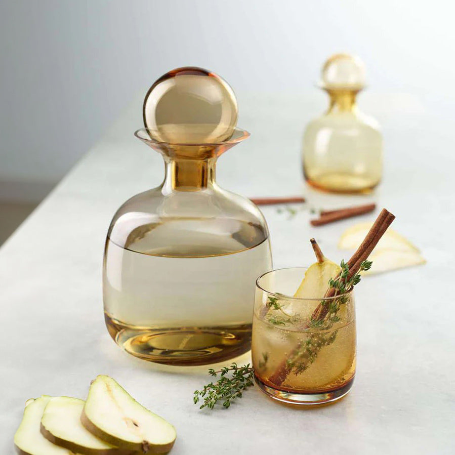 Sarabi Glass Water Carafe 750ml - Amber