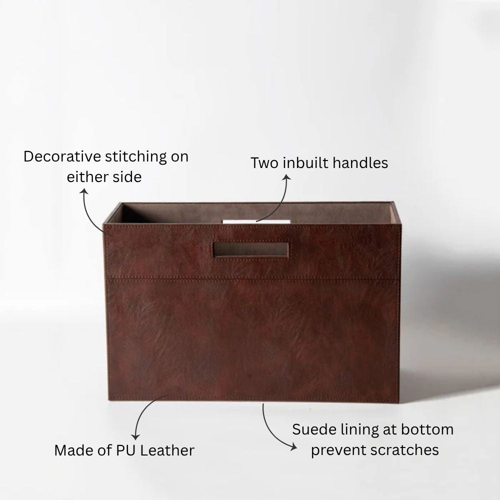 Savoy Magazine Holder - Brown