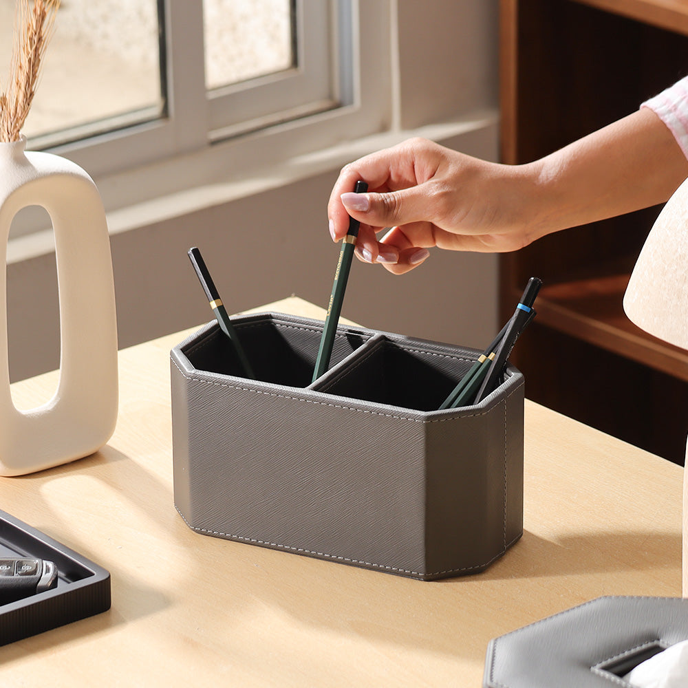Saxon Duo Organiser - Dark Grey