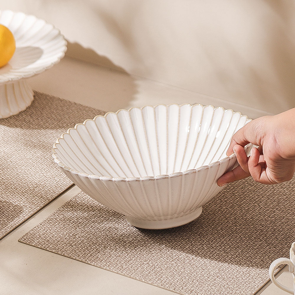 Scallop XL Bowl - Ivory