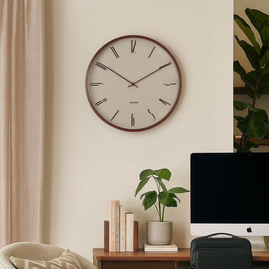 Scandia Wall Clock 40cm - Warm Grey