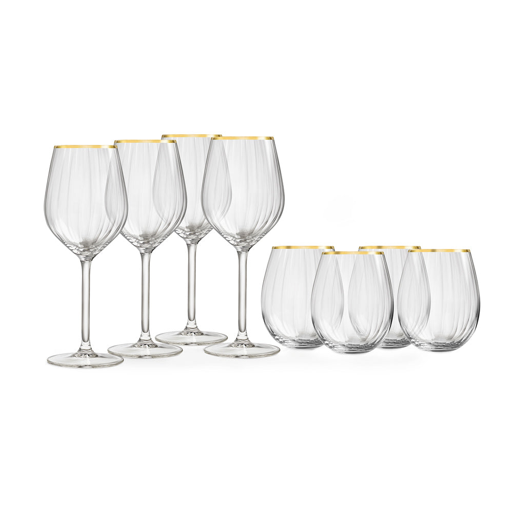 Scarlett Wine Glasses & Tumblers, Set of 8