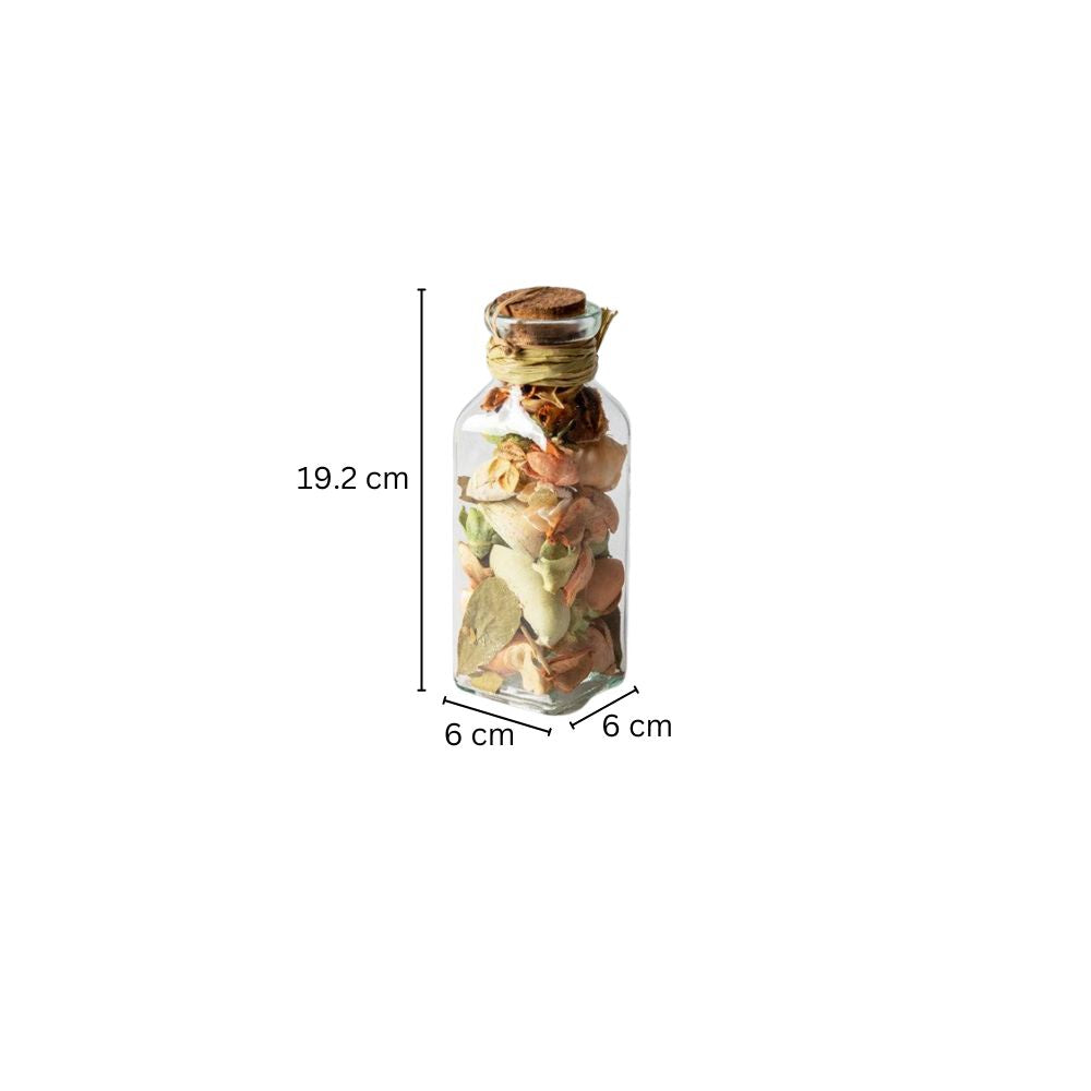 Scented Potpourri in Glass Jar - Peach Bellini