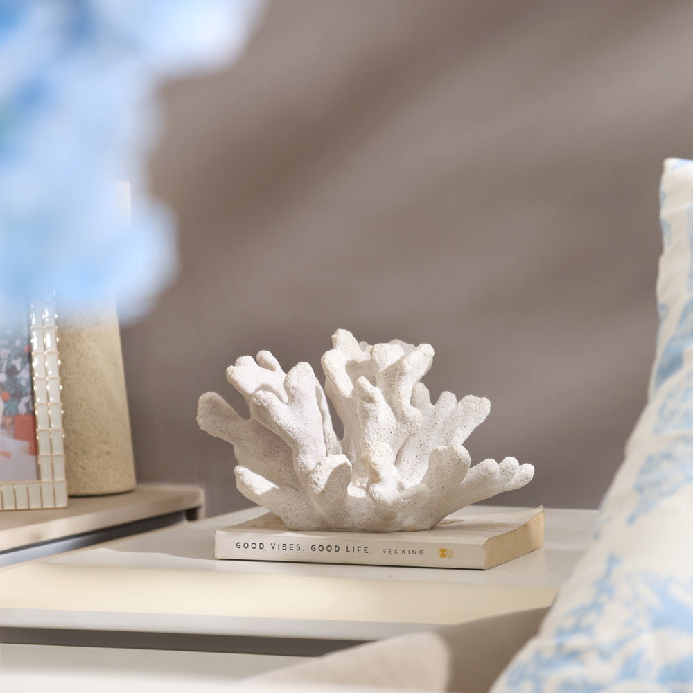 Sea Coral Decorative Sculpture - White