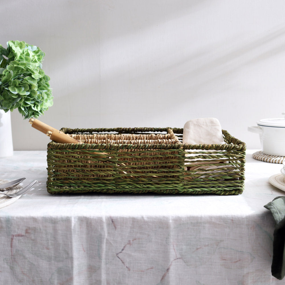Seagrass Sectioned Organiser - Olive