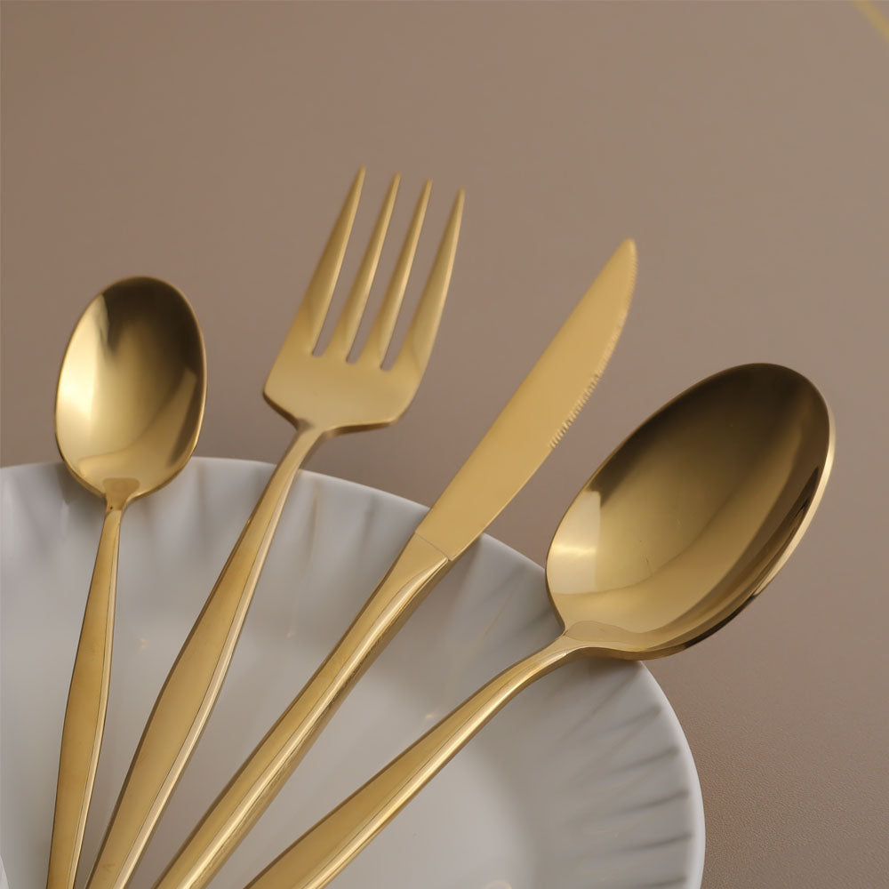 Sear 24-Piece Cutlery Set - Gold