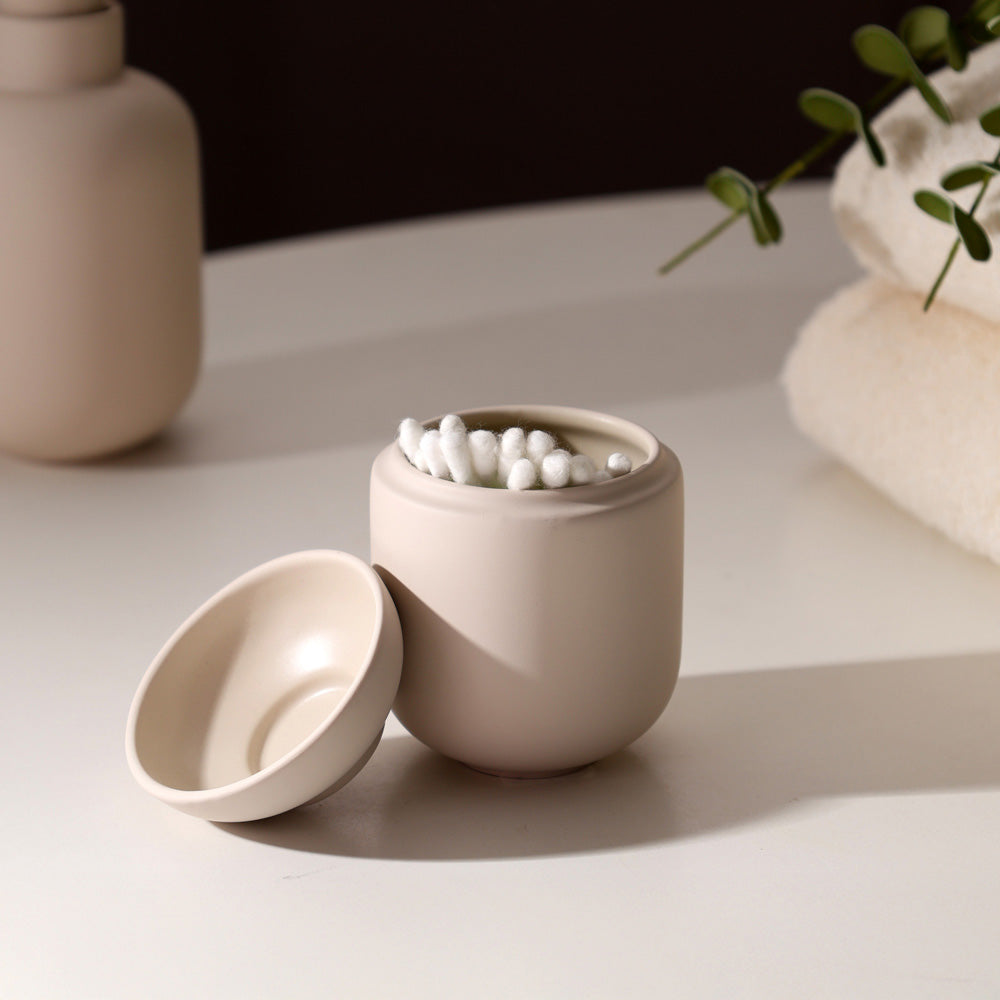 Sensu Jar With Lid - Beige