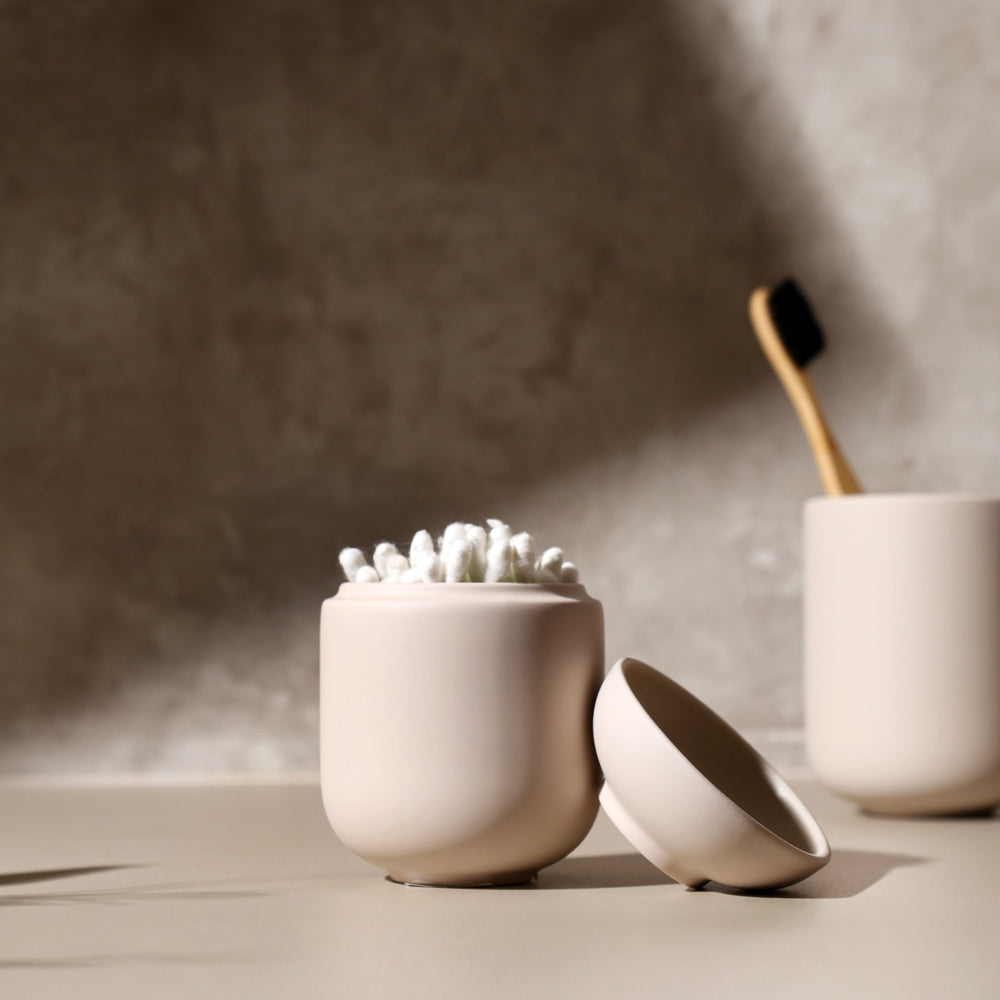 Sensu Jar With Lid - Beige