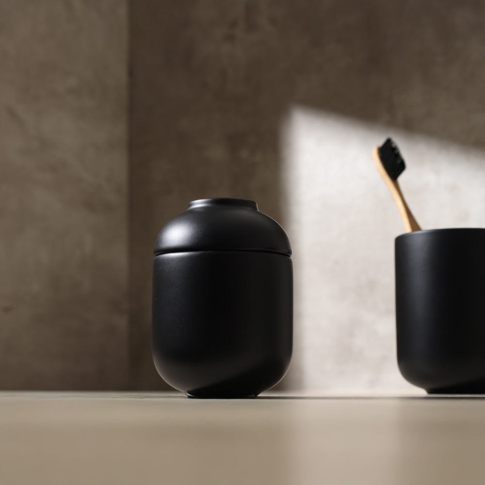 Sensu Jar With Lid - Black