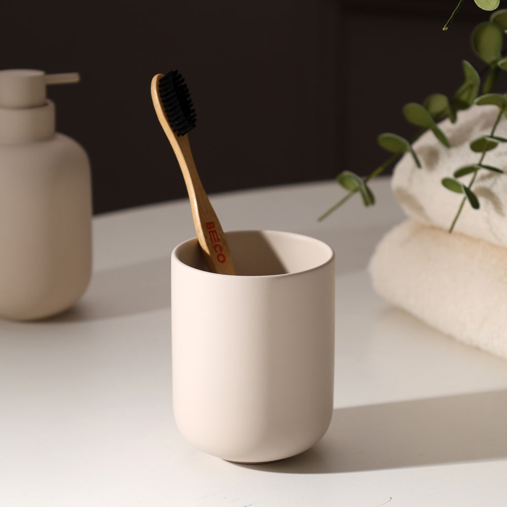 Sensu Toothbrush Tumbler - Beige