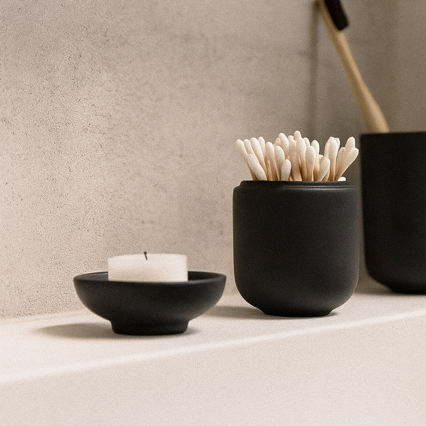 Sensu Jar With Lid - Black