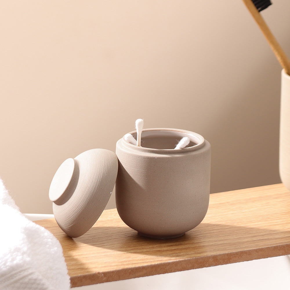 Sensu Jar With Lid - Taupe