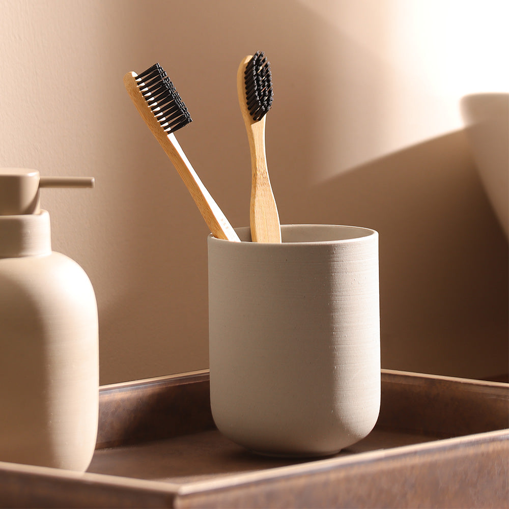 Sensu Toothbrush Tumbler - Taupe