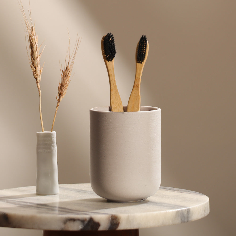 Sensu Toothbrush Tumbler - Taupe