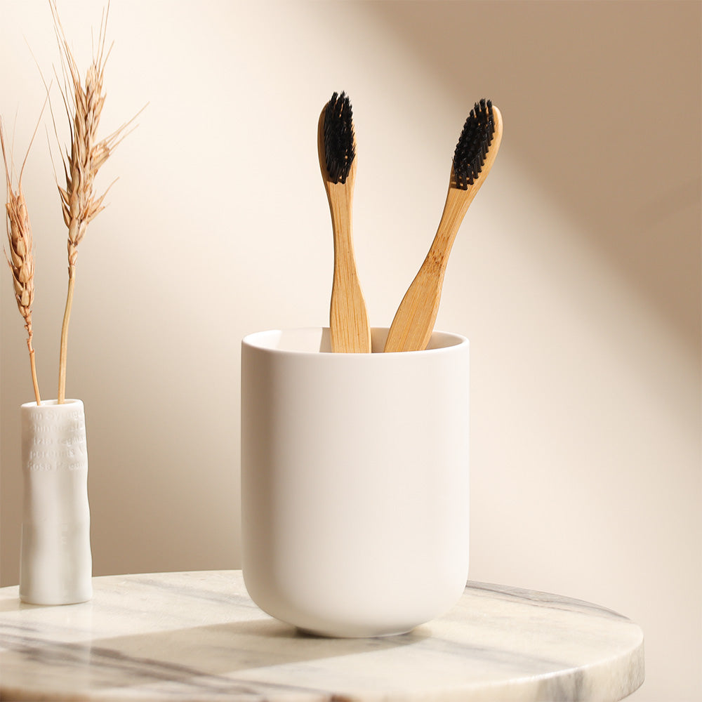 Zone Denmark Sensu Toothbrush Tumbler - Taupe