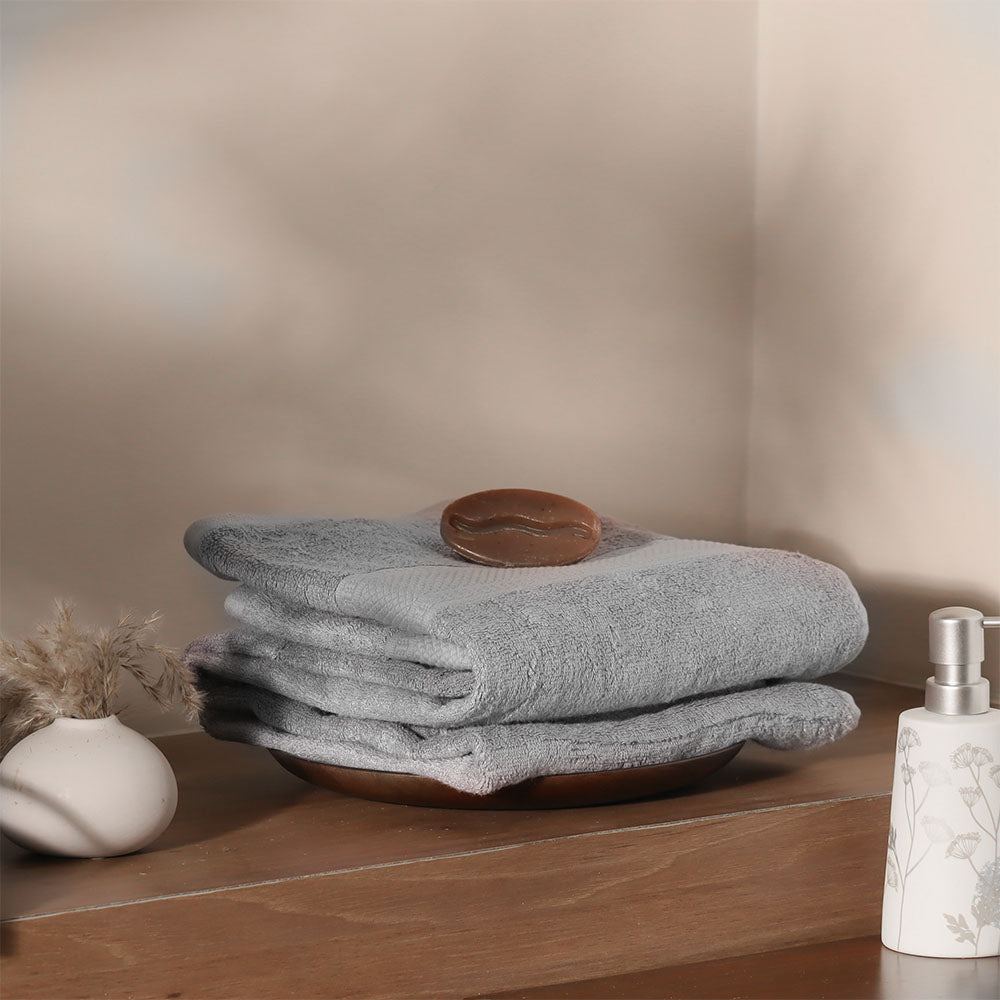 Senza Bamboo & Cotton Bath Towel - Light Grey