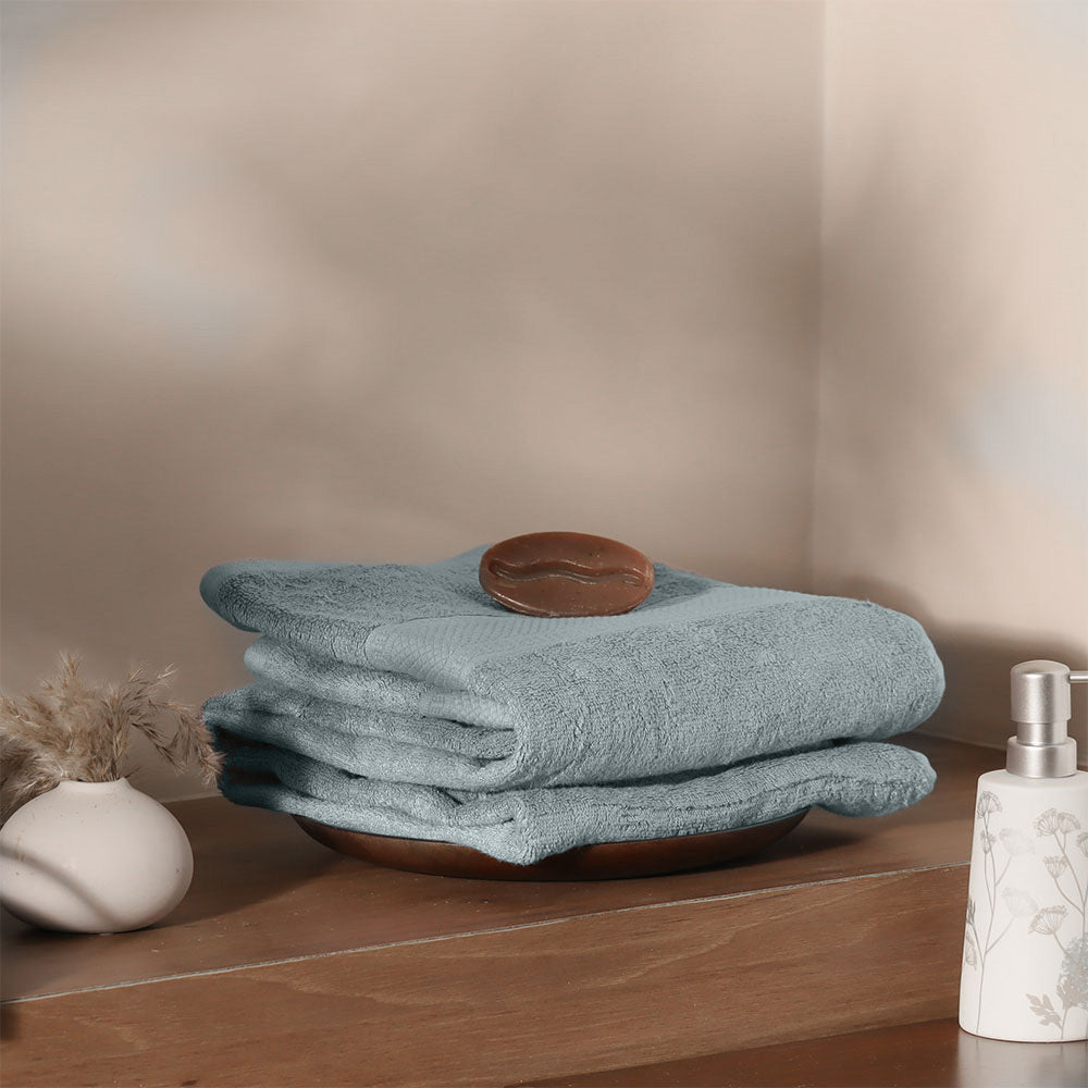 Senza Bamboo & Cotton Bath Towel - Sea Blue