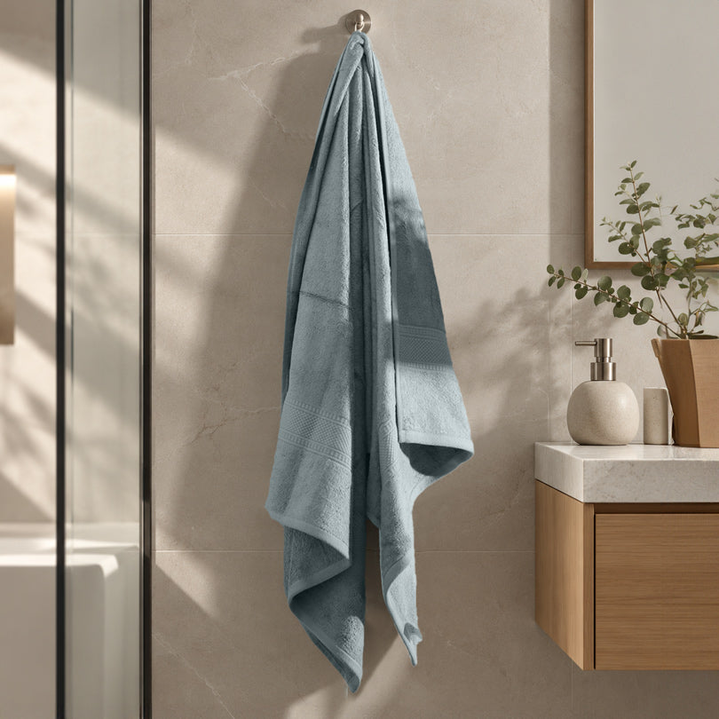Senza Bamboo & Cotton Bath Towel - Sea Blue