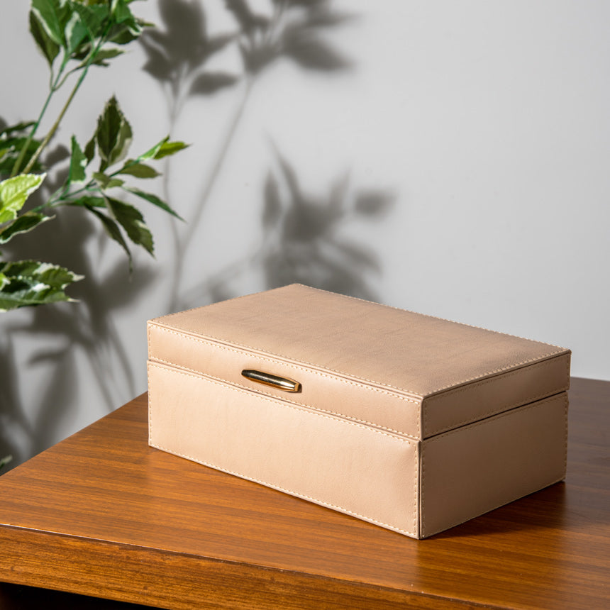 ESQ Living Shalom Rectangular Storage Box - Beige