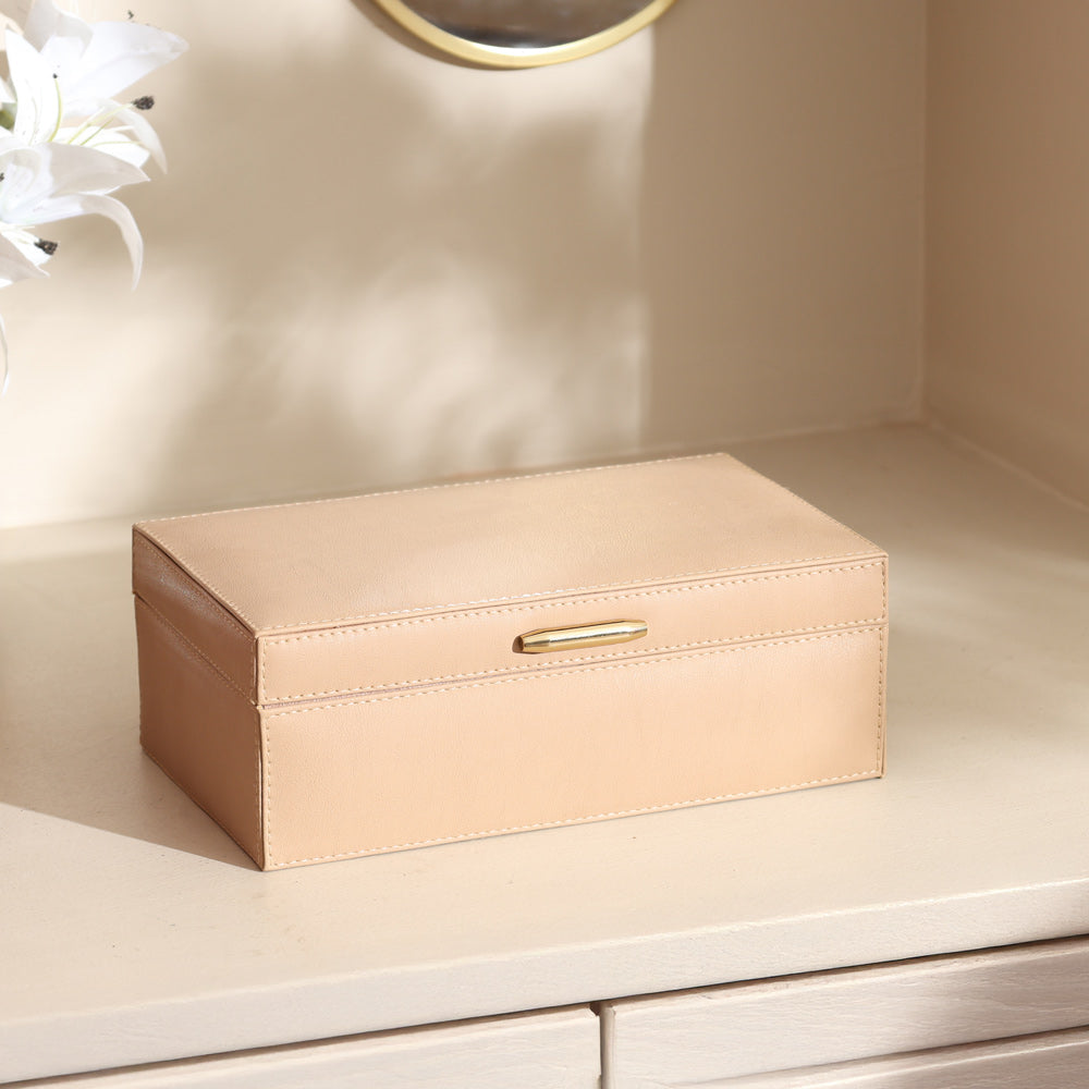 Shalom Rectangular Storage Box - Beige