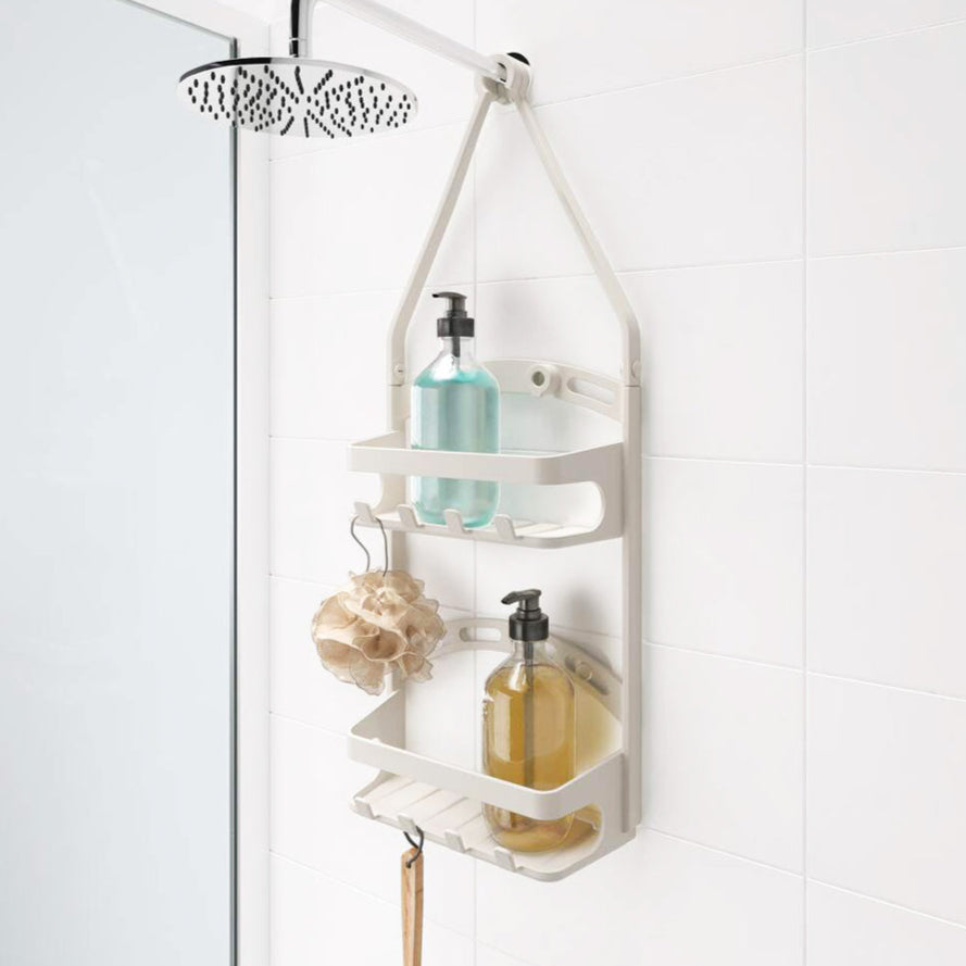 Metaltex Shower-Flex Shower Caddy - Light Beige