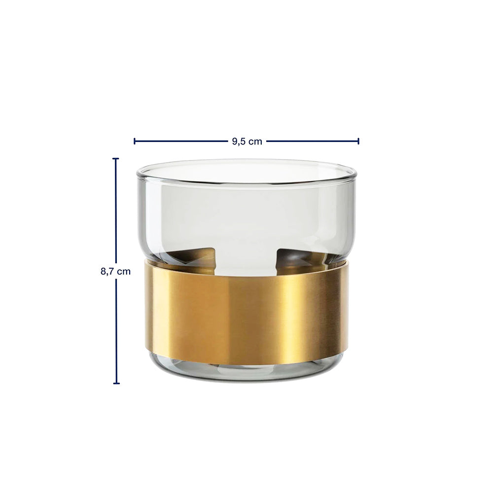 Silenzio Tealight Holder - Grey