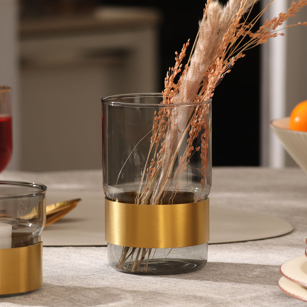 Silenzio Glass Vase Small - Grey