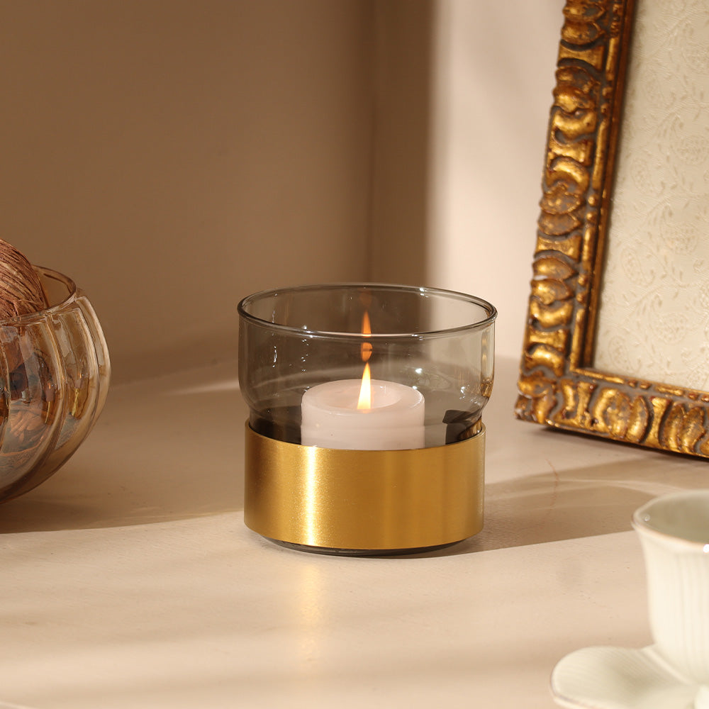 Silenzio Tealight Holder - Grey