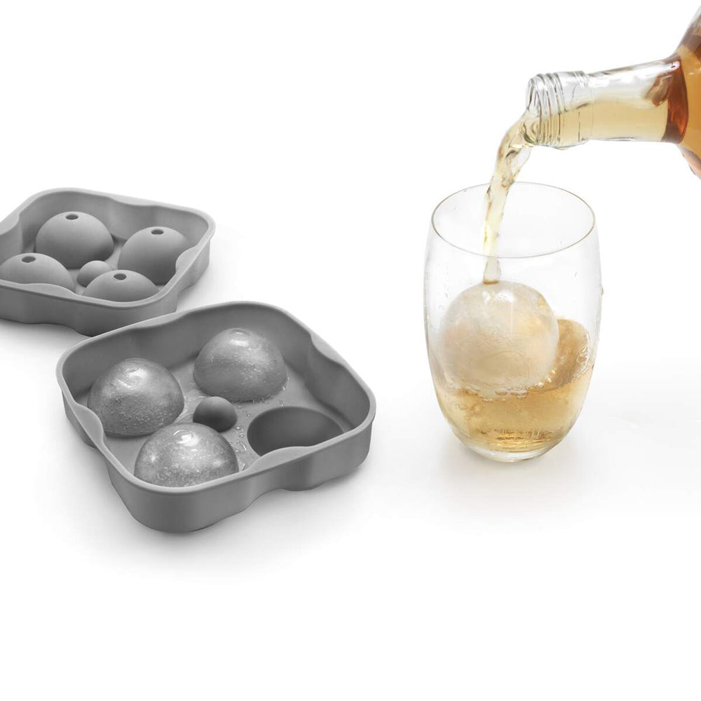 Silicone Sphere Ice Tray - Grey