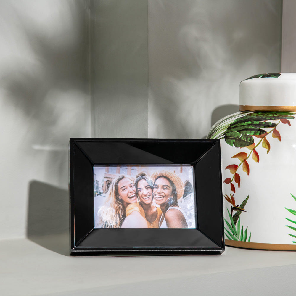 Silo Glass Photo Frame Medium - Black